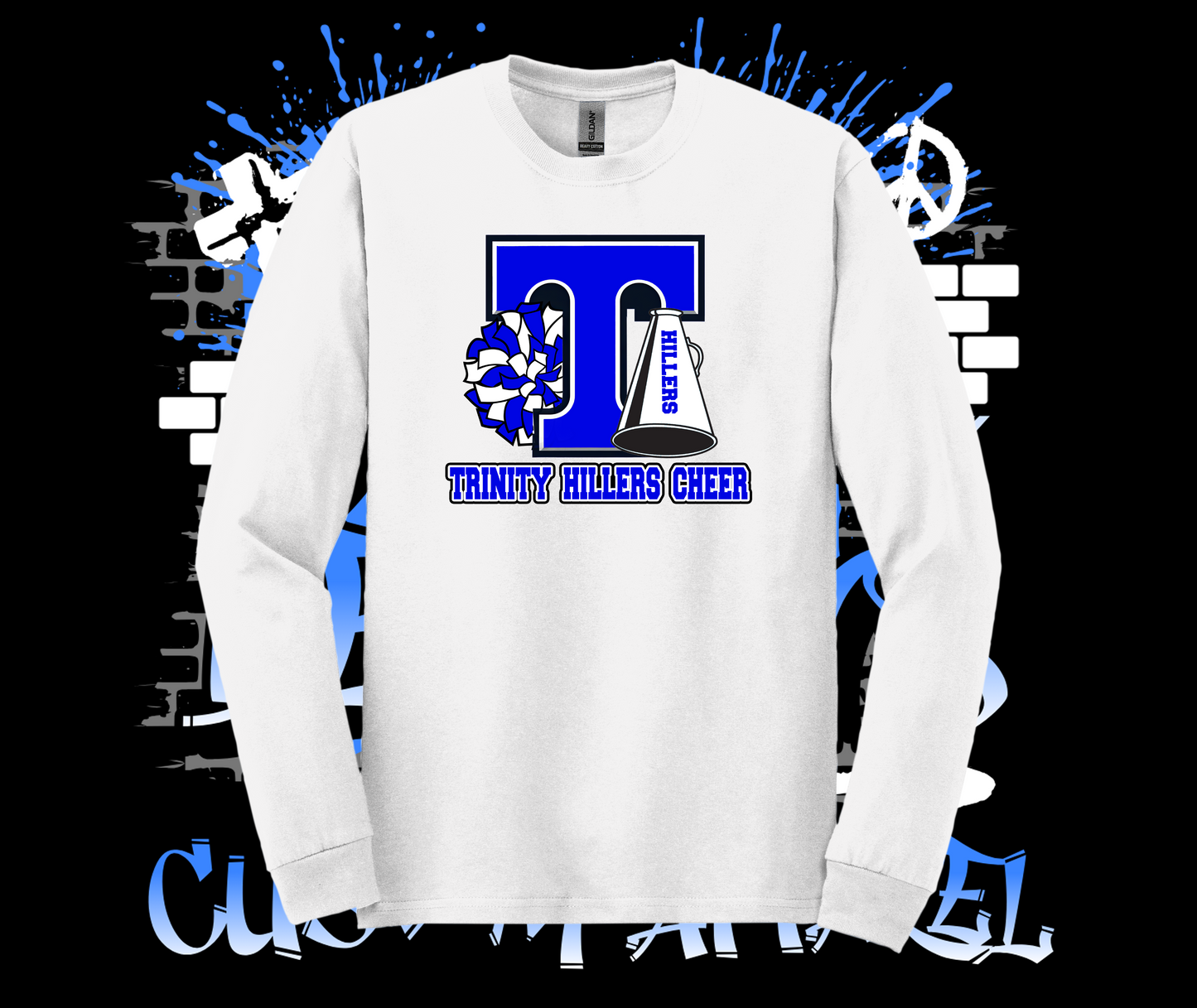 Trinity Cheer Logo Crew White