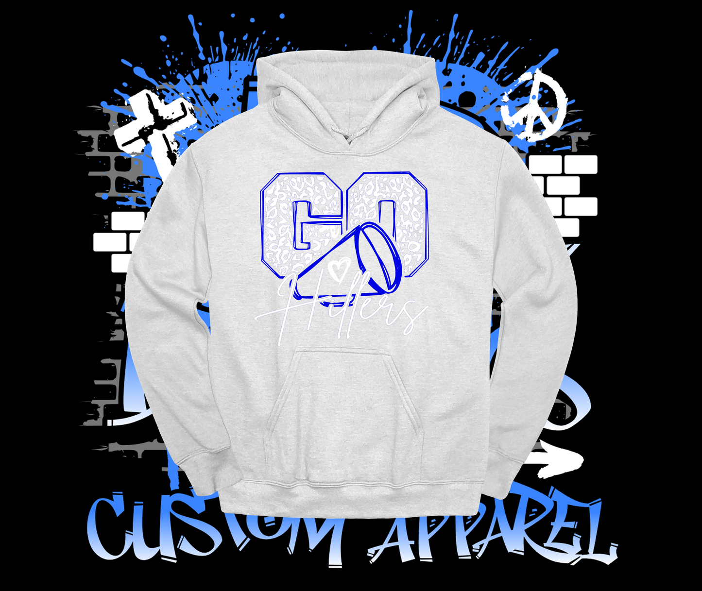 Trinity Cheer Go Hillers Hoodie Grey