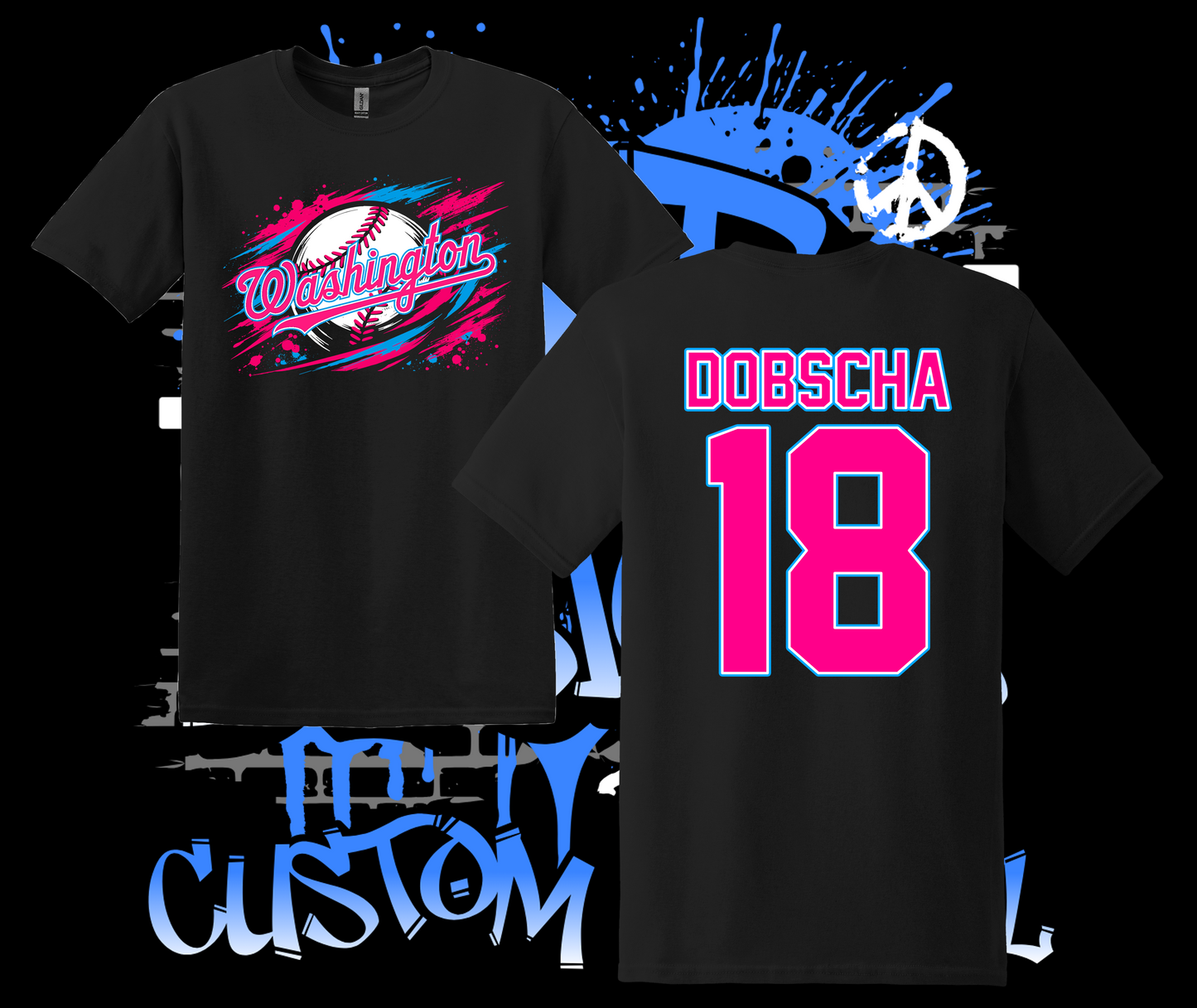 Washington Pinto All-Stars 8U Splatter T-Shirt