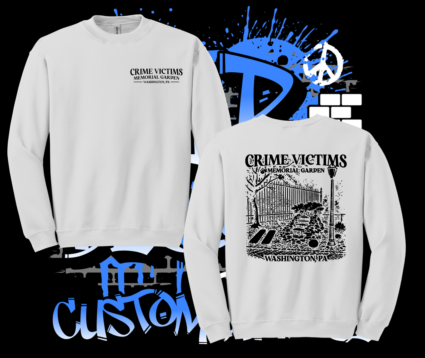 Crime Victims Memorial Garden Sweatshirt
