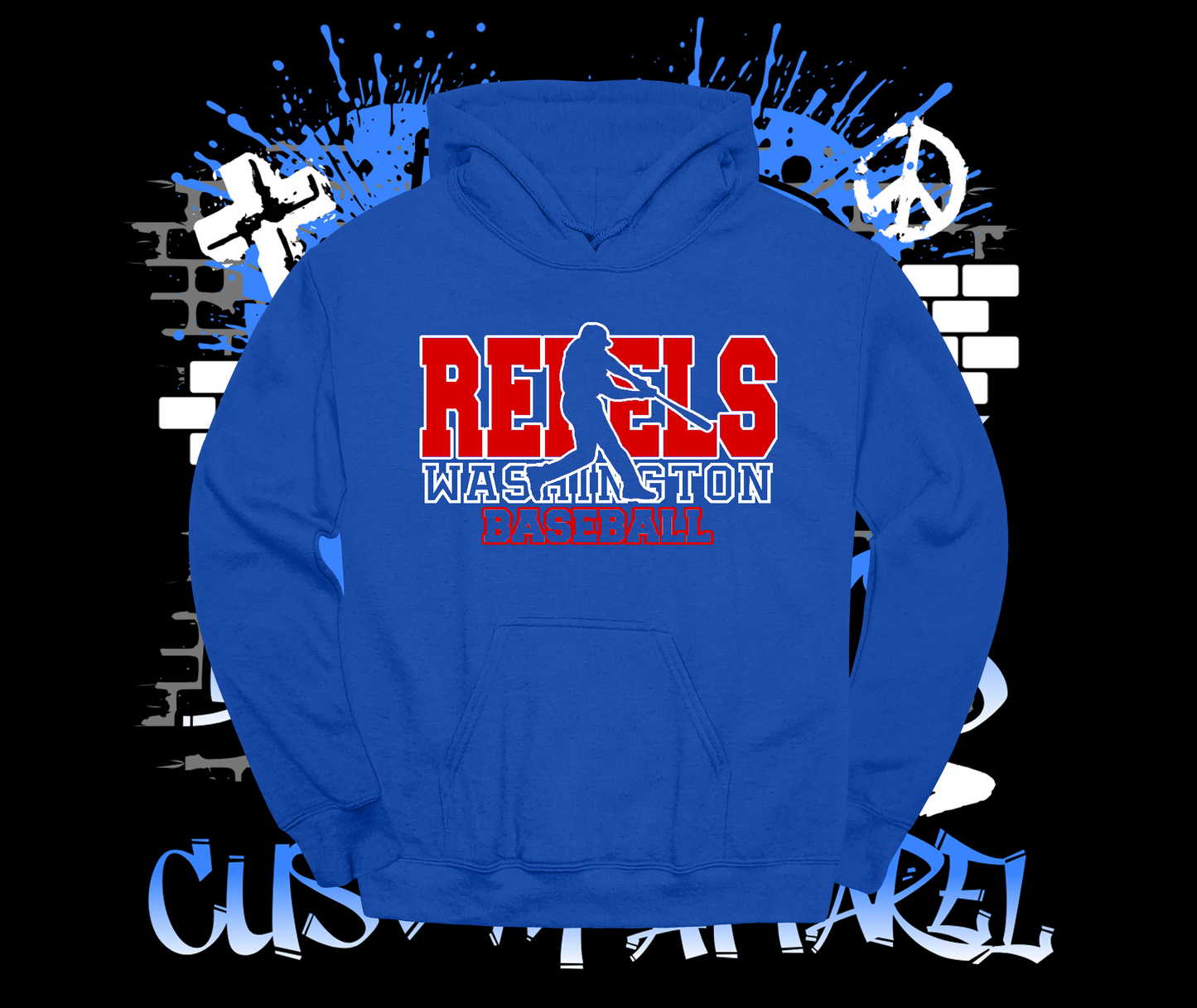 Rebels Baseball Hoodie