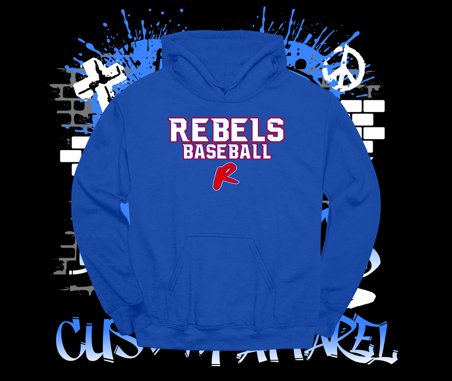 Rebels Baseball Hoodie