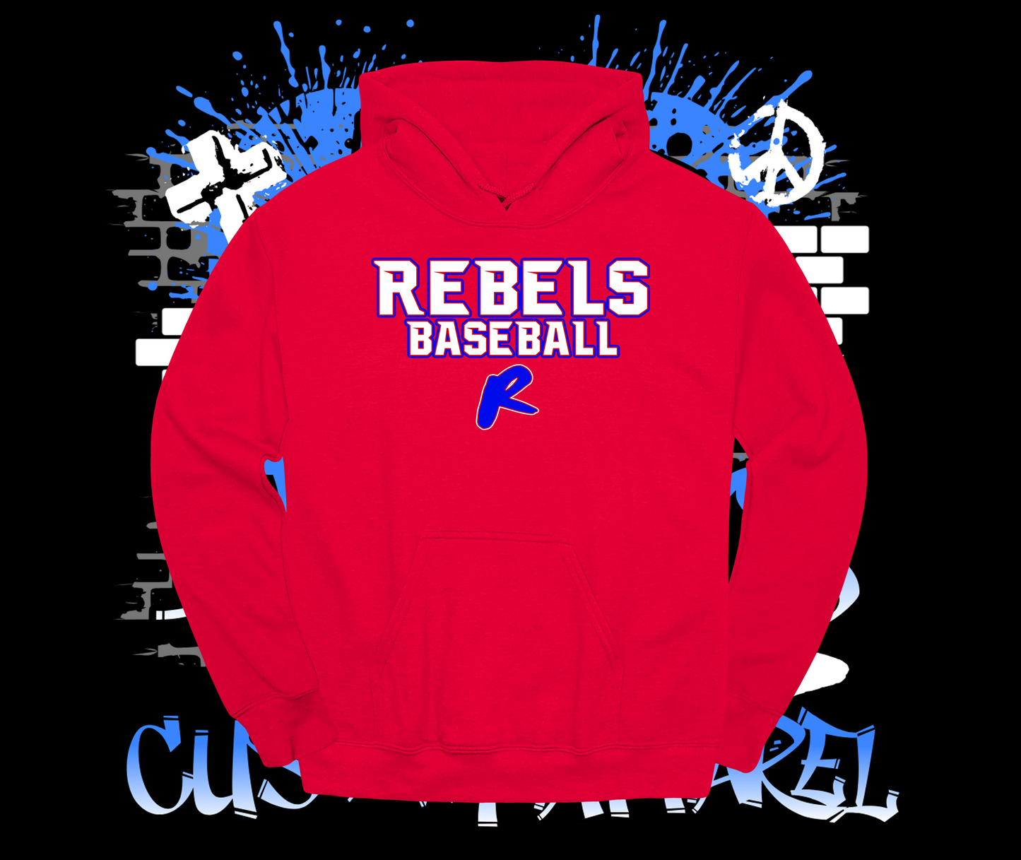 Rebels Baseball Hoodie