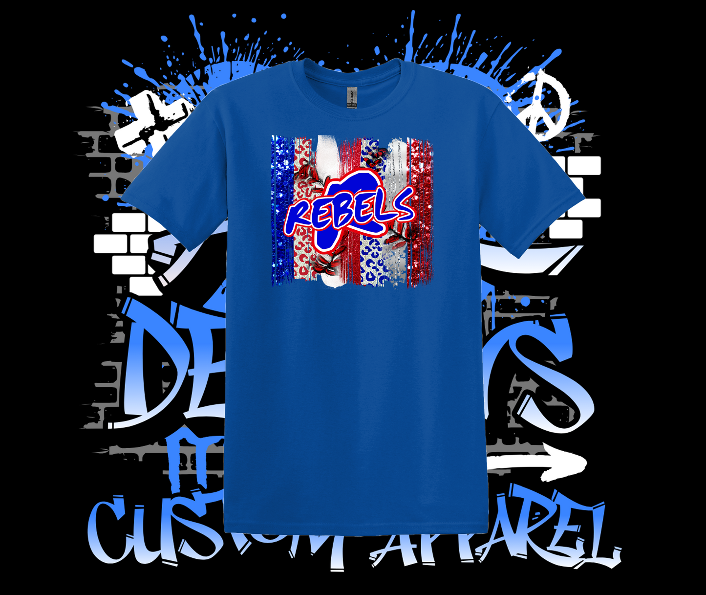 Rebels Brush Stroke T-Shirt