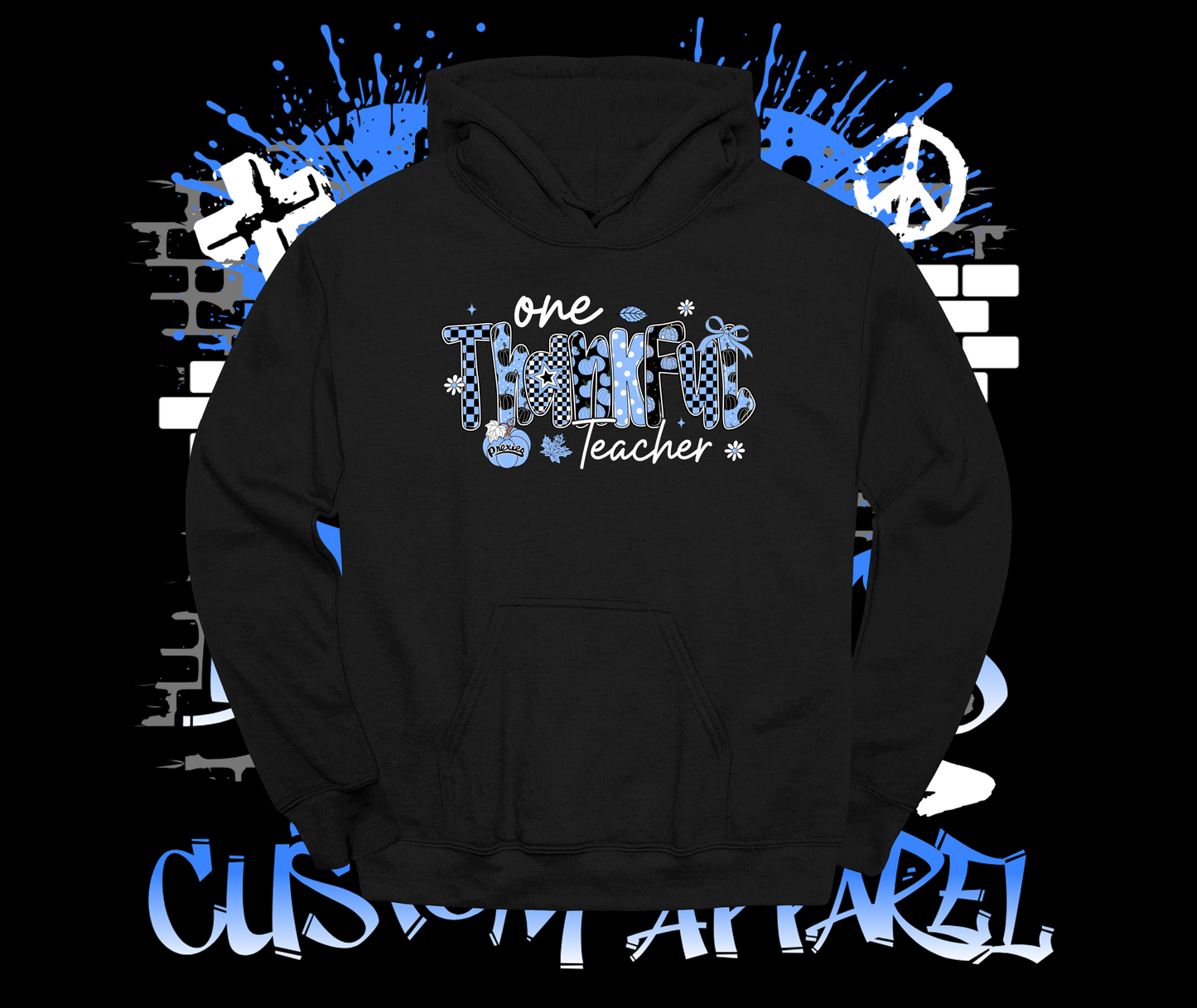 Wash High Thankful Teacher Hoodie