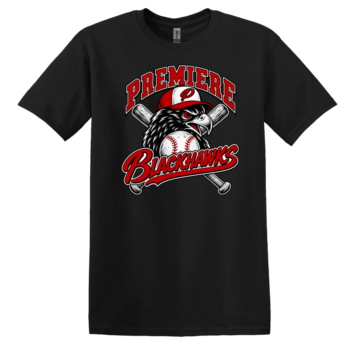 PREMIERE BLACKHAWKS 100% COTTON T