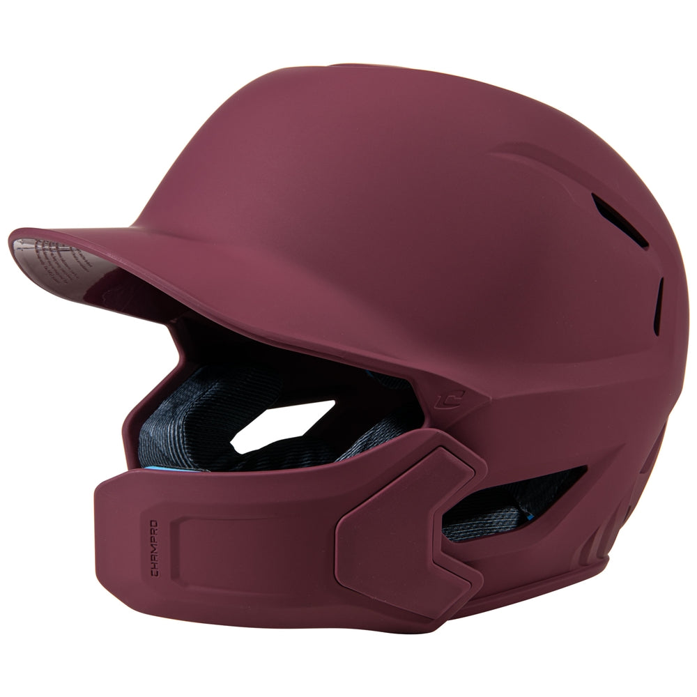CHAMPRO HXE MATTE BATTING HELMET W/JAW GUARD HXEMJG