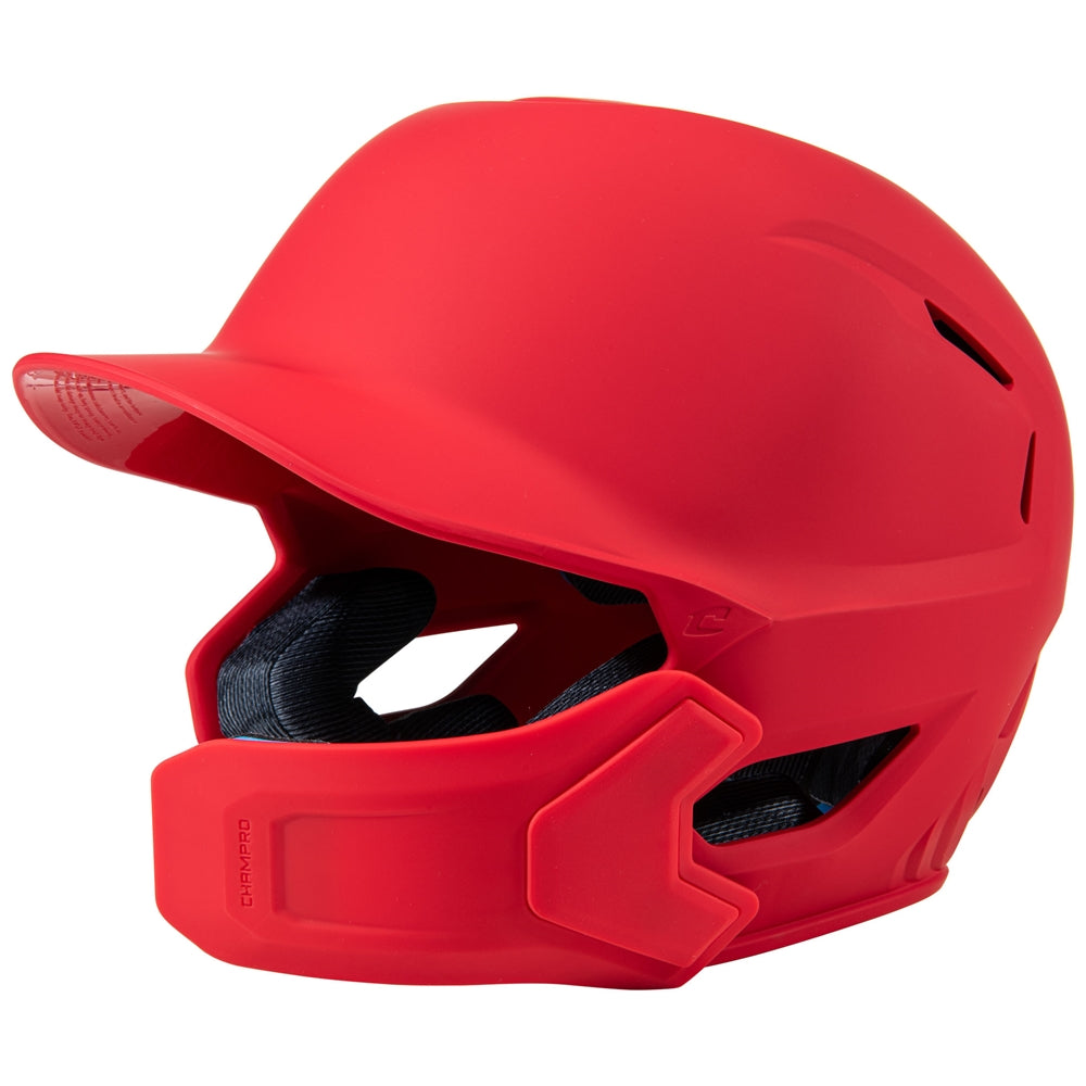 CHAMPRO HXE MATTE BATTING HELMET W/JAW GUARD HXEMJG