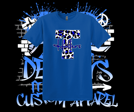 Trinity Leopard T-Shirt Royal
