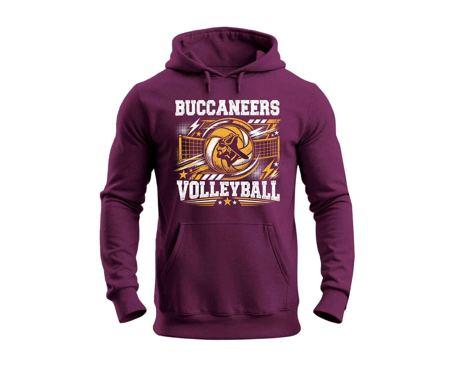 Chartiers-Houston Buccaneers Volleyball Hoodie