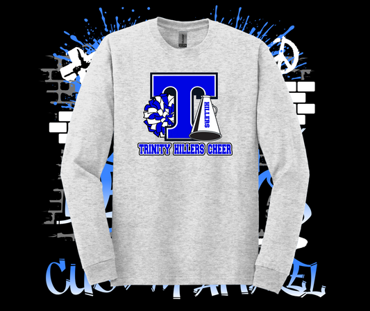 Trinity Cheer Logo Crew Grey