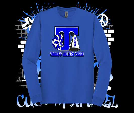 Trinity Cheer Logo Crew Royal Blue