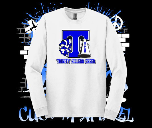 Trinity Cheer Logo Crew White