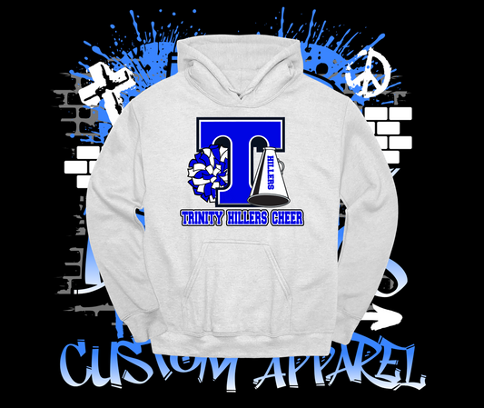 Trinity Cheer Logo Hoodie Grey
