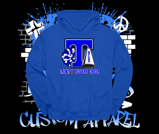 Trinity Cheer Logo Hoodie Royal Blue