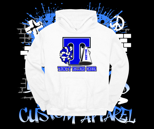 Trinity Cheer Logo Hoodie White