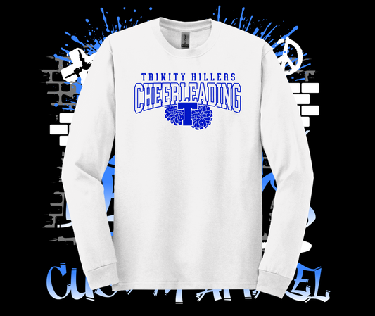 Trinity Cheer Pom Pom Crew White
