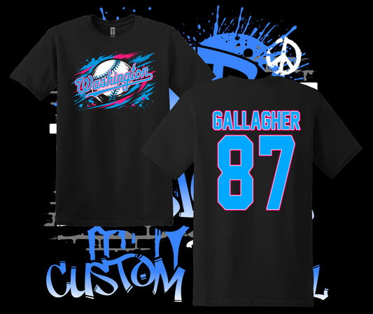 Washington Pinto All-Stars 7U Splatter T-Shirt