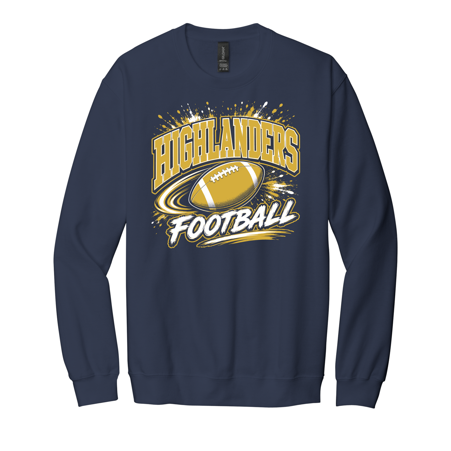 MCGUFFEY FOOTBALL SPLATTER CREWNECK SWEATSHIRT