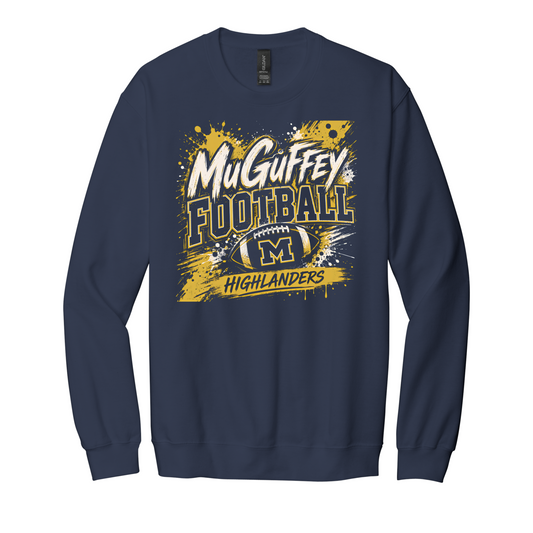 MCGUFFEY FOOTBALL SPLASH CREWNECK SWEATSHIRT