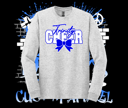Trinity Cheer Bow Crew Grey