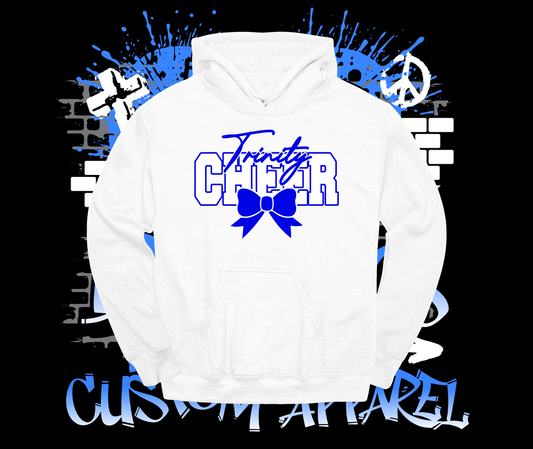Trinity Cheer Bow Hoodie White