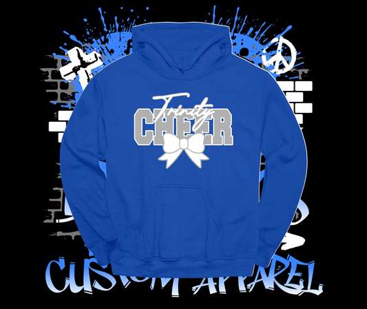 Trinity Cheer Bow Hoodie Royal Blue