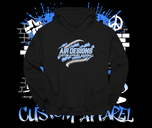 AIR Designs Baseball Splatter Hoodie