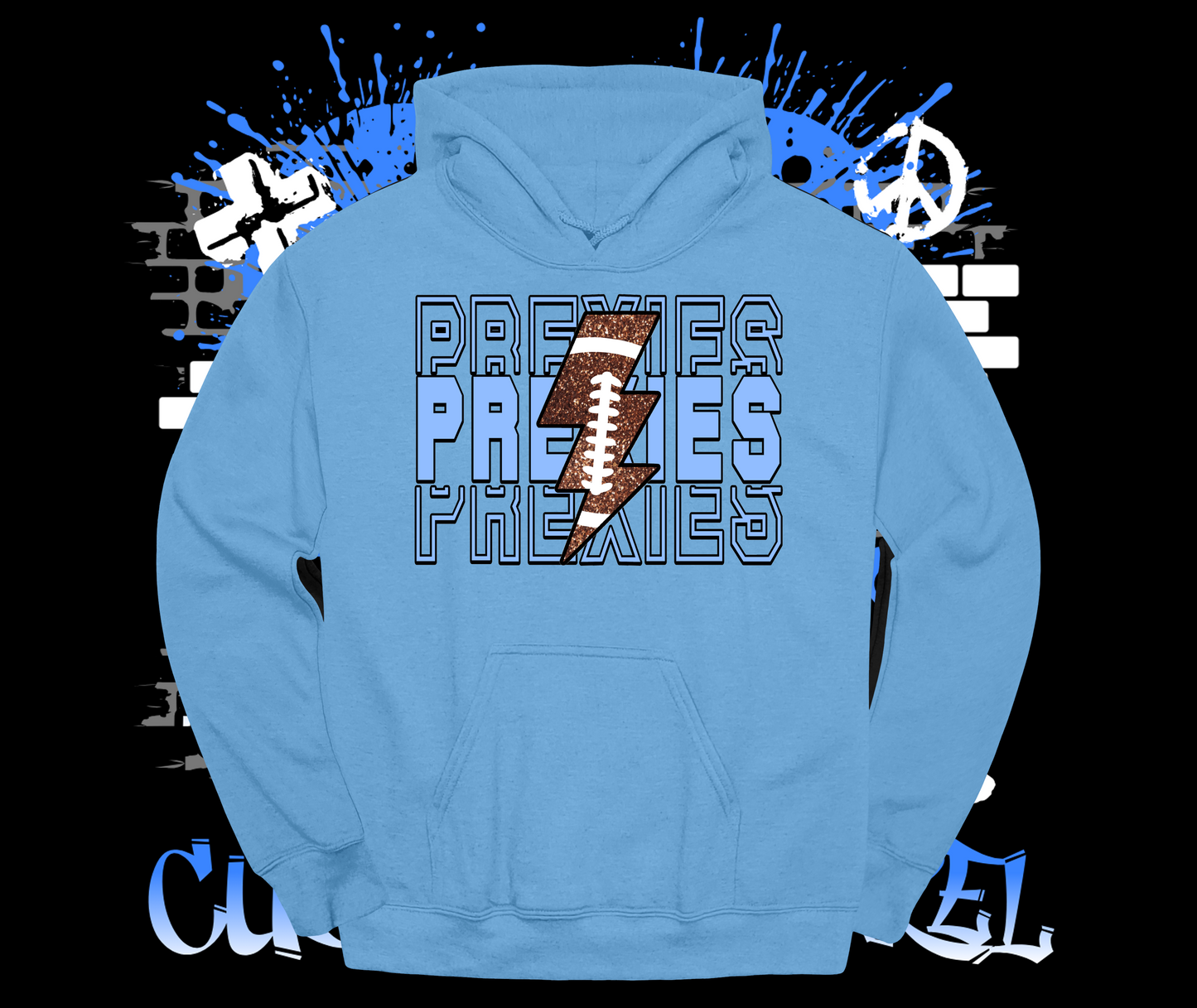 Prexies Football Lightning Hoodie