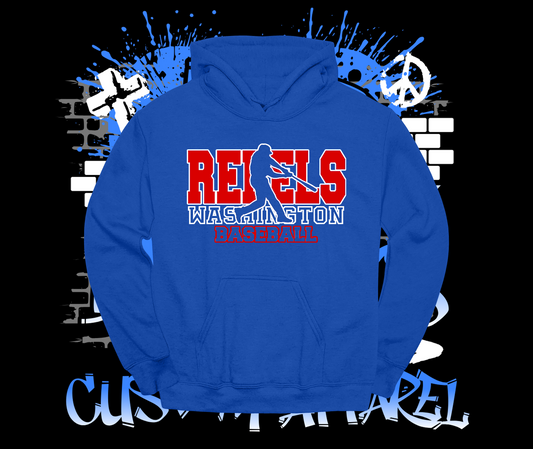 Rebels Baseball Hoodie