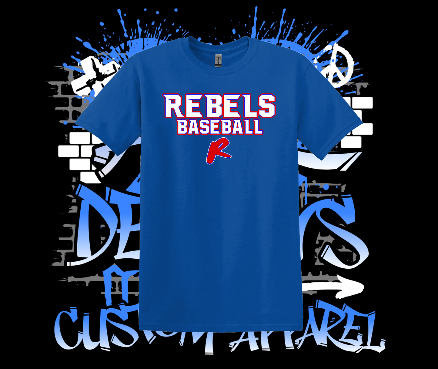 Rebels Baseball T-Shirt