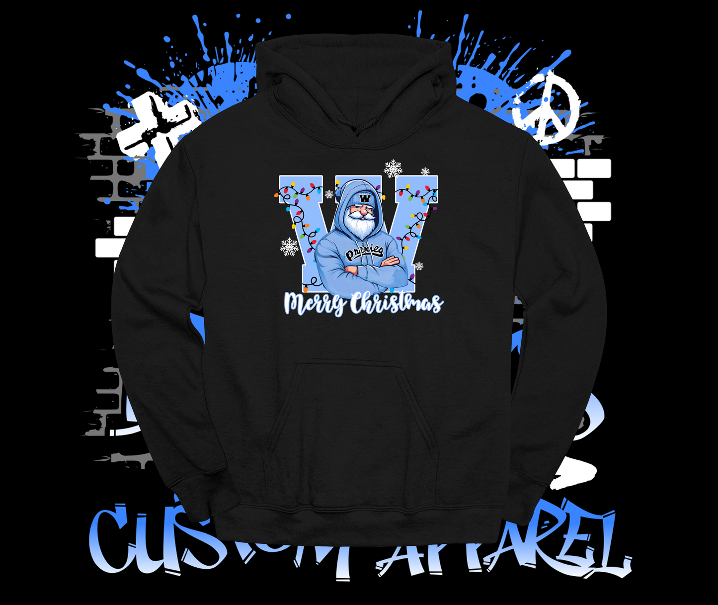 Wash High Santa Hoodie