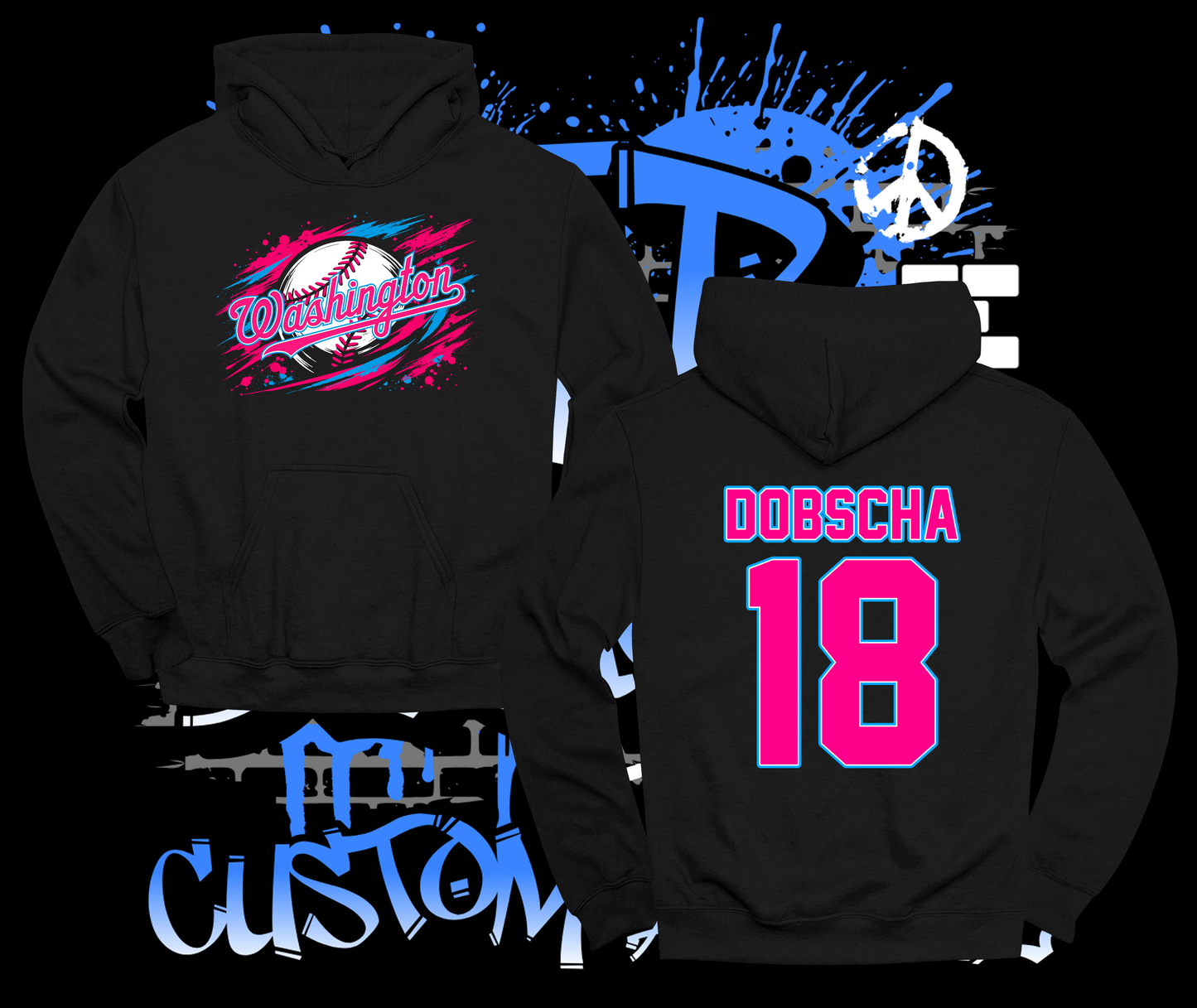 Washington Pinto All-Stars 8U Splash Hoodie