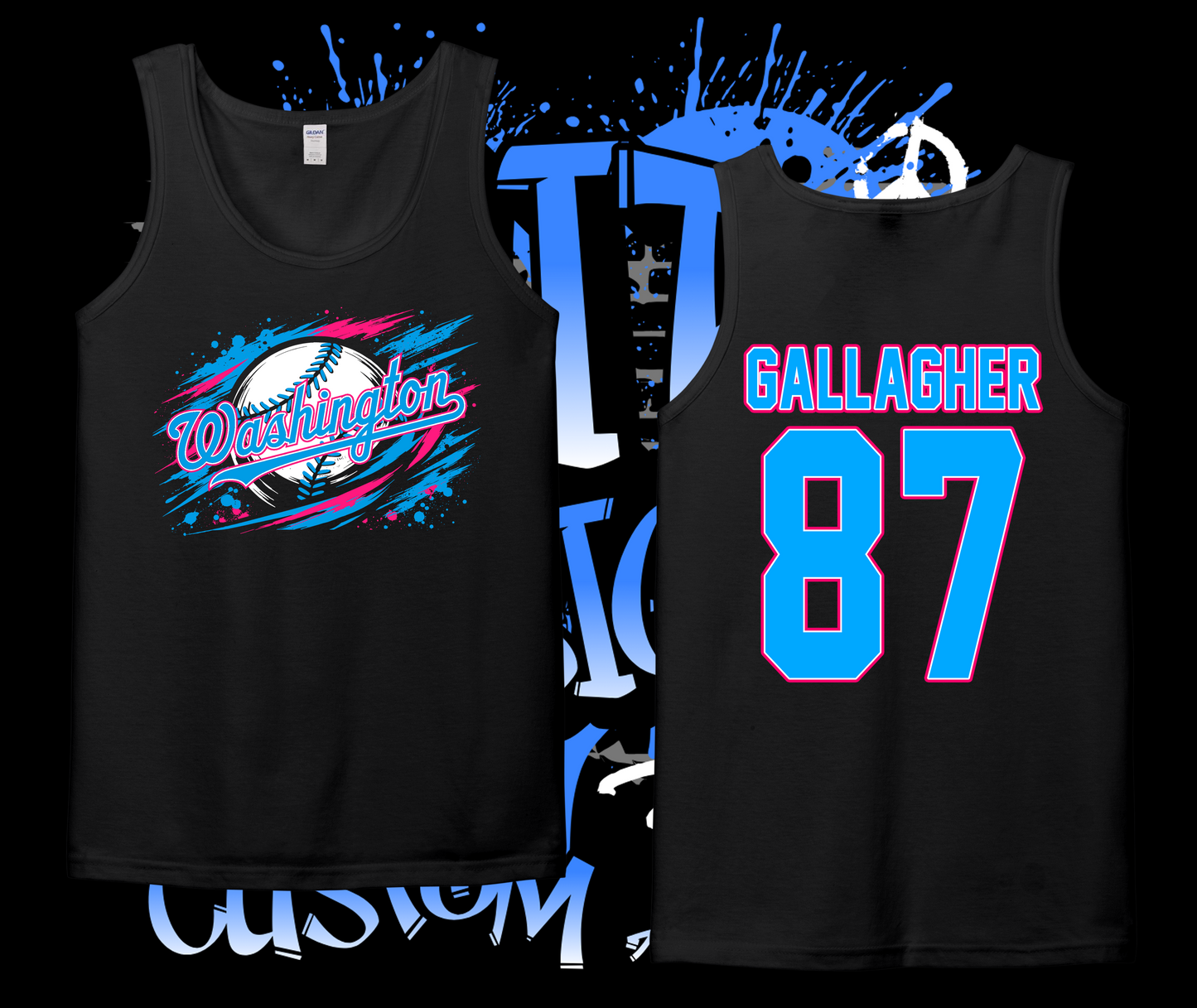 Washington Pinto All-Stars 7U Splatter Tank