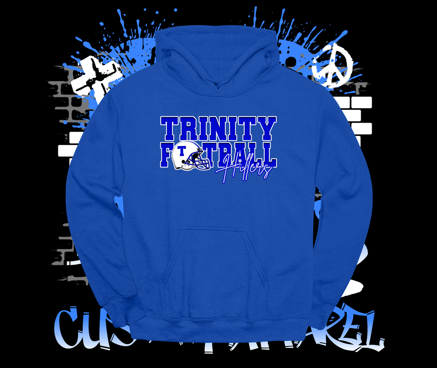 Trinity Football Helmet Hoodie