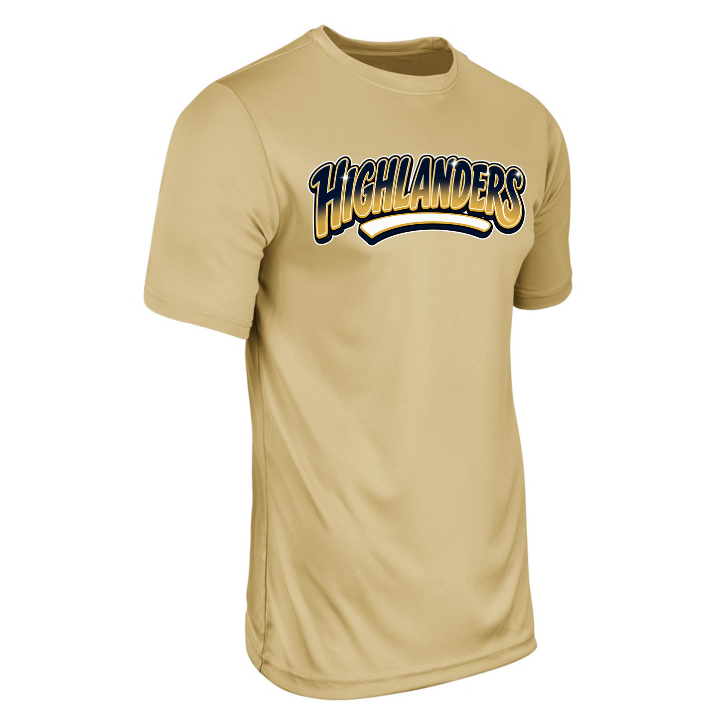 MCGUFFEY FOOTBALL GRAFFITI CHAMPRO DRY FIT T-SHIRT GOLD