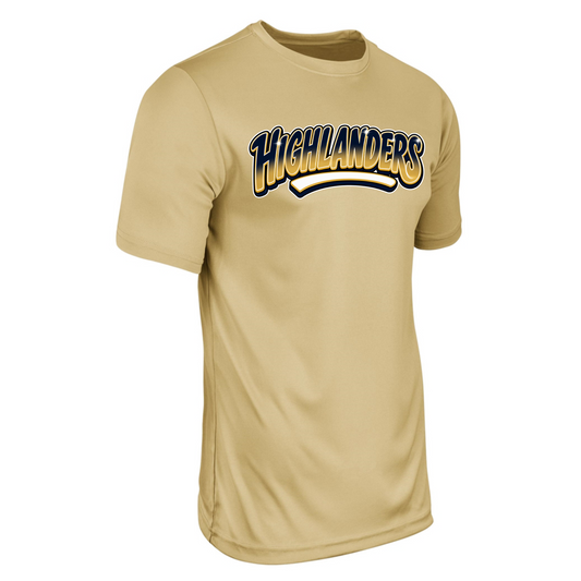 MCGUFFEY FOOTBALL GRAFFITI CHAMPRO DRY FIT T-SHIRT GOLD