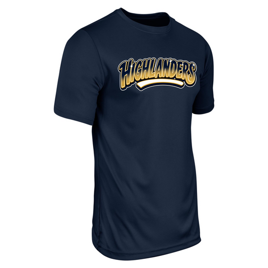 MCGUFFEY FOOTBALL GRAFFITI CHAMPRO DRY FIT T-SHIRT NAVY