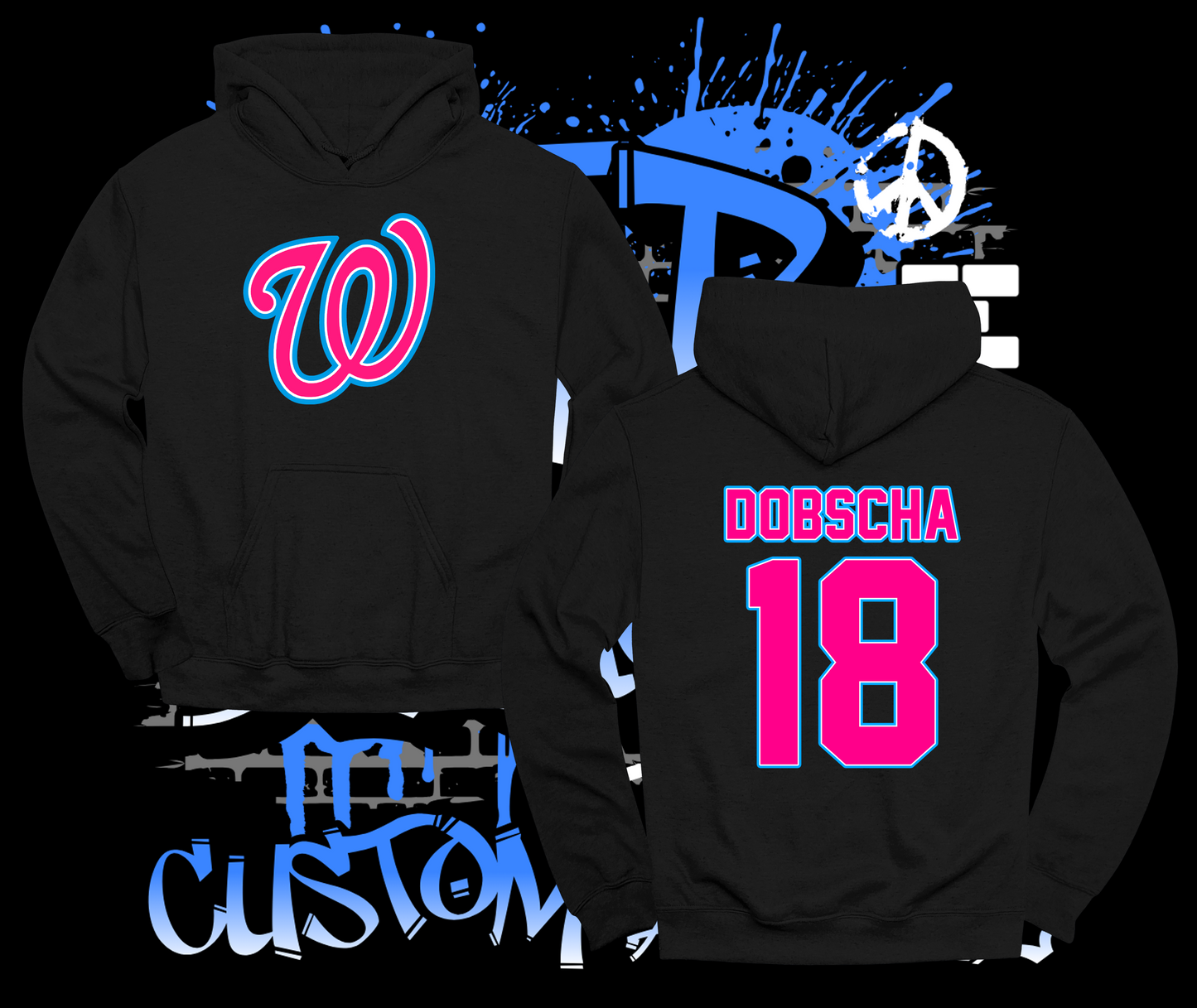 Washington Pinto All-Stars 8U Logo Hoodie