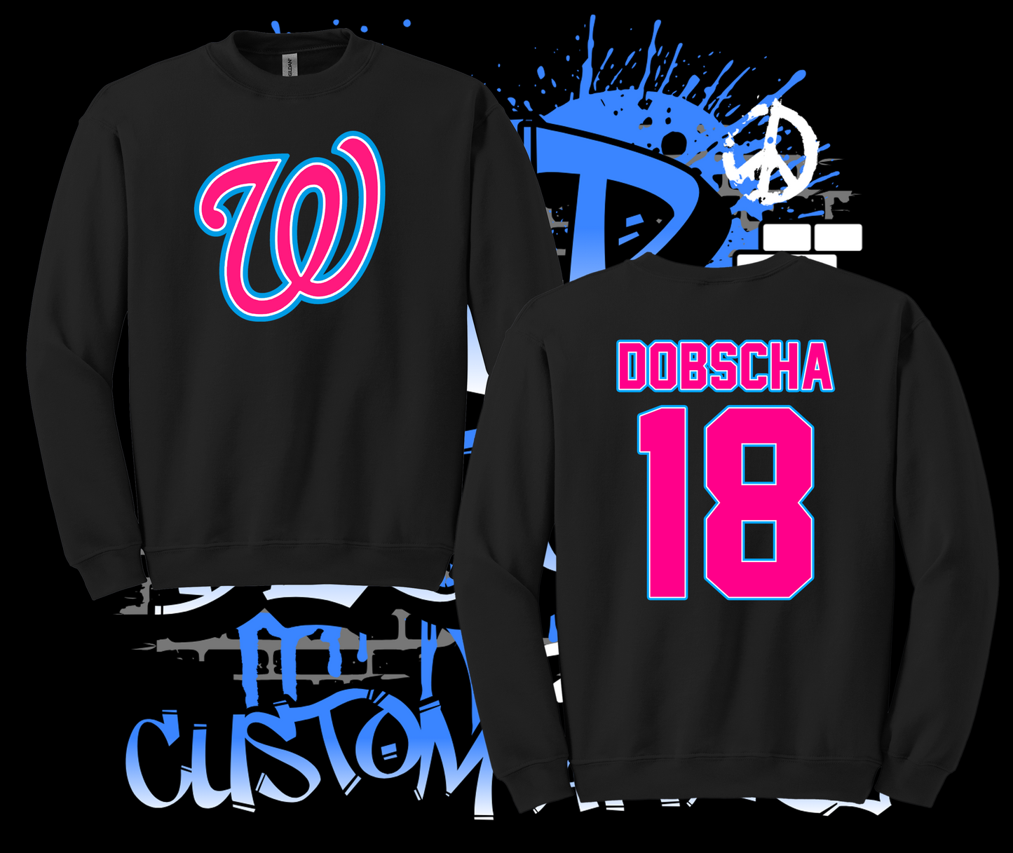 Washington Pinto All-Stars 8U Logo Long Sleeve T-Shirt